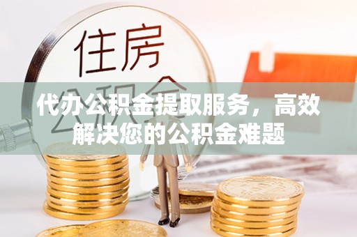 和静代办公积金提取服务，高效解决您的公积金难题