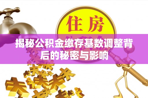 和静揭秘公积金缴存基数调整背后的秘密与影响