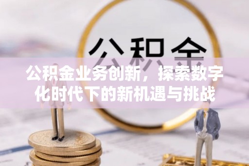 和静公积金业务创新，探索数字化时代下的新机遇与挑战