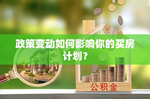 和静政策变动如何影响你的买房计划？