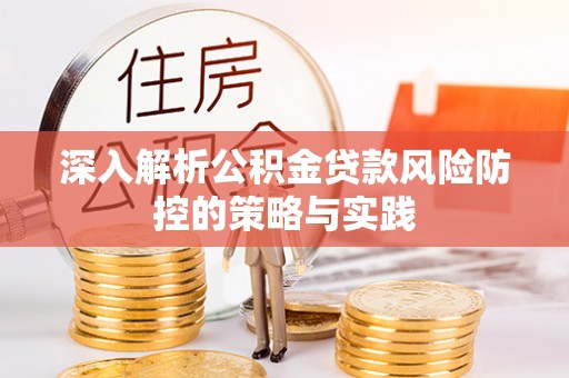 和静深入解析公积金贷款风险防控的策略与实践