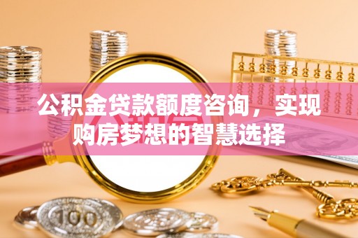 和静公积金贷款额度咨询，实现购房梦想的智慧选择