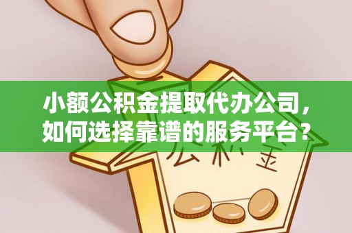 和静小额公积金提取代办公司，如何选择靠谱的服务平台？
