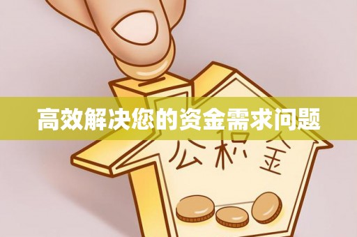 和静高效解决您的资金需求问题