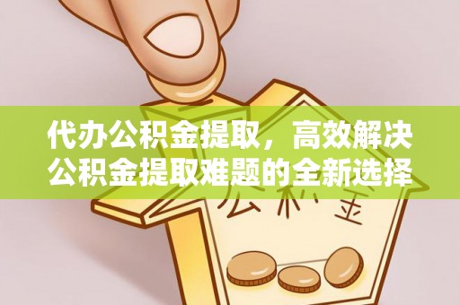 和静代办公积金提取，高效解决公积金提取难题的全新选择